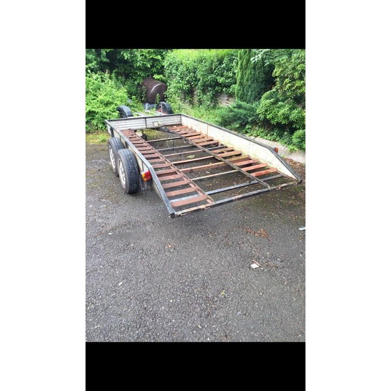 CAR TRANSPORTER- TWIN AXLE ( DRIFT / TRACK CAR / RALLY / TRAILER / MOTORSPORTS)