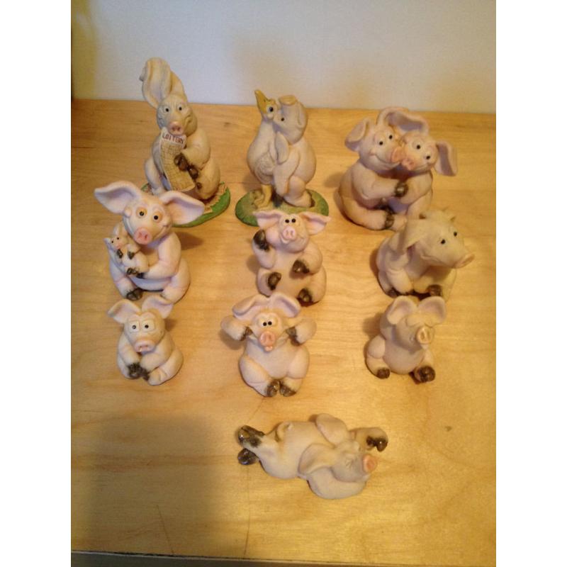 Ten piggin pigs ornaments