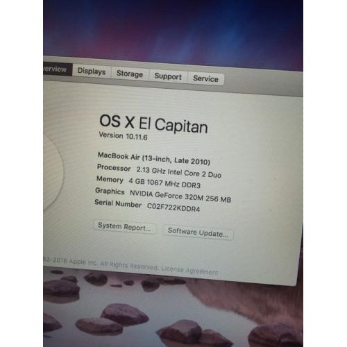 MacBook Air 13" late 2010