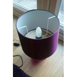 Purple glass lamp