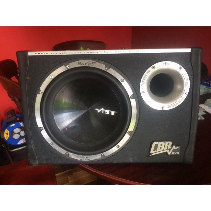Vibe cbr10 subwoofer with built in amp