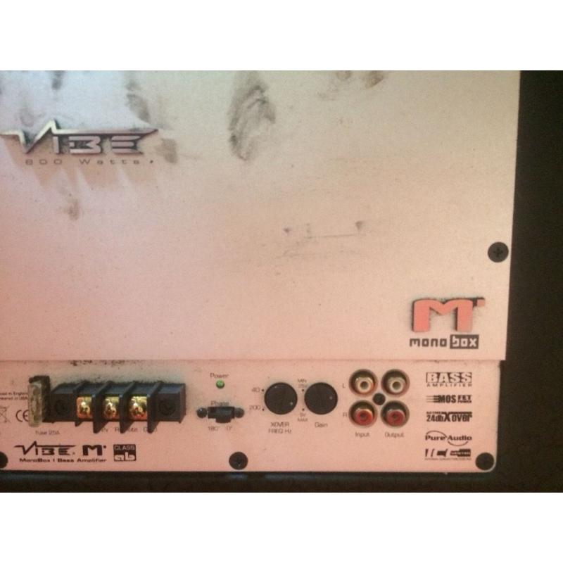 Vibe cbr10 subwoofer with built in amp
