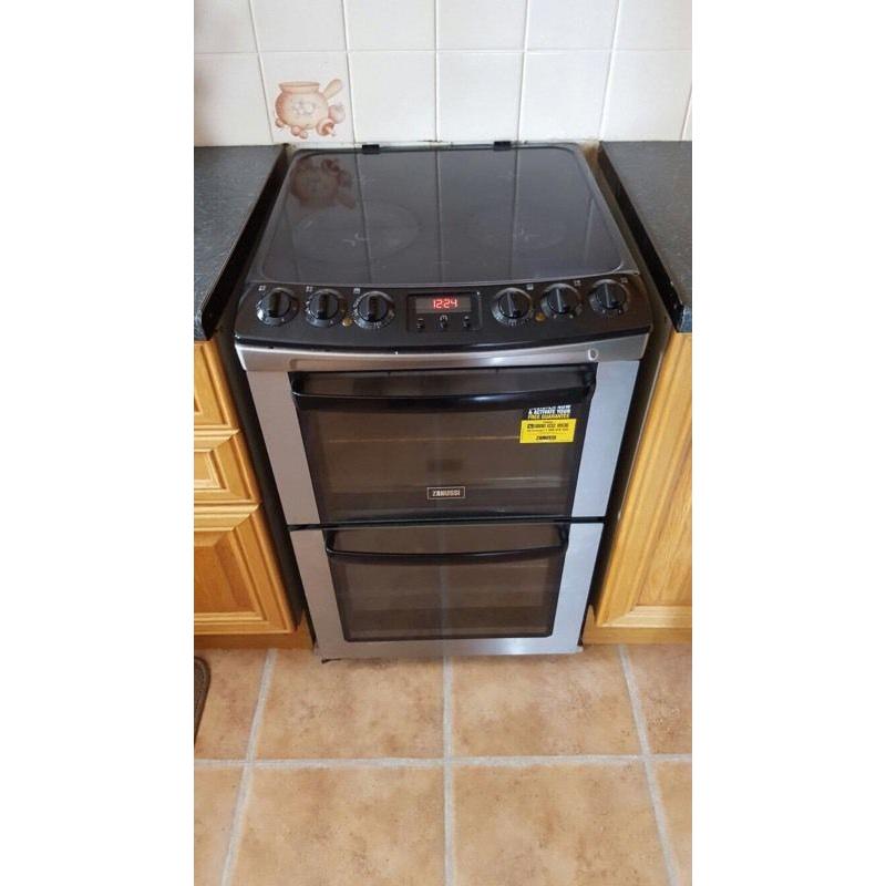 Zanussi Electric cooker. Stainless steel