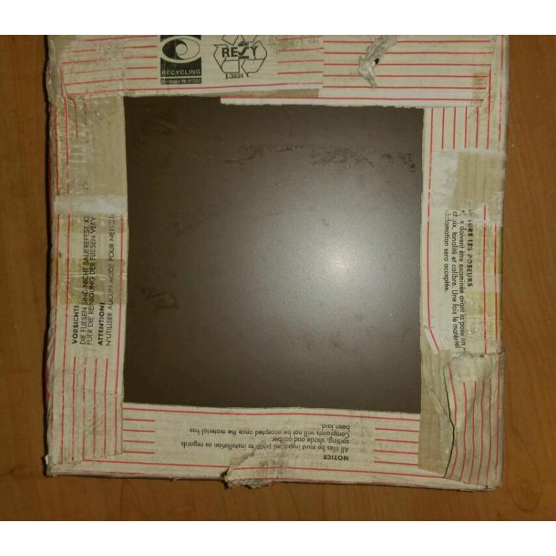 13"x13" Square Ceramic Floor Tiles (Brown)