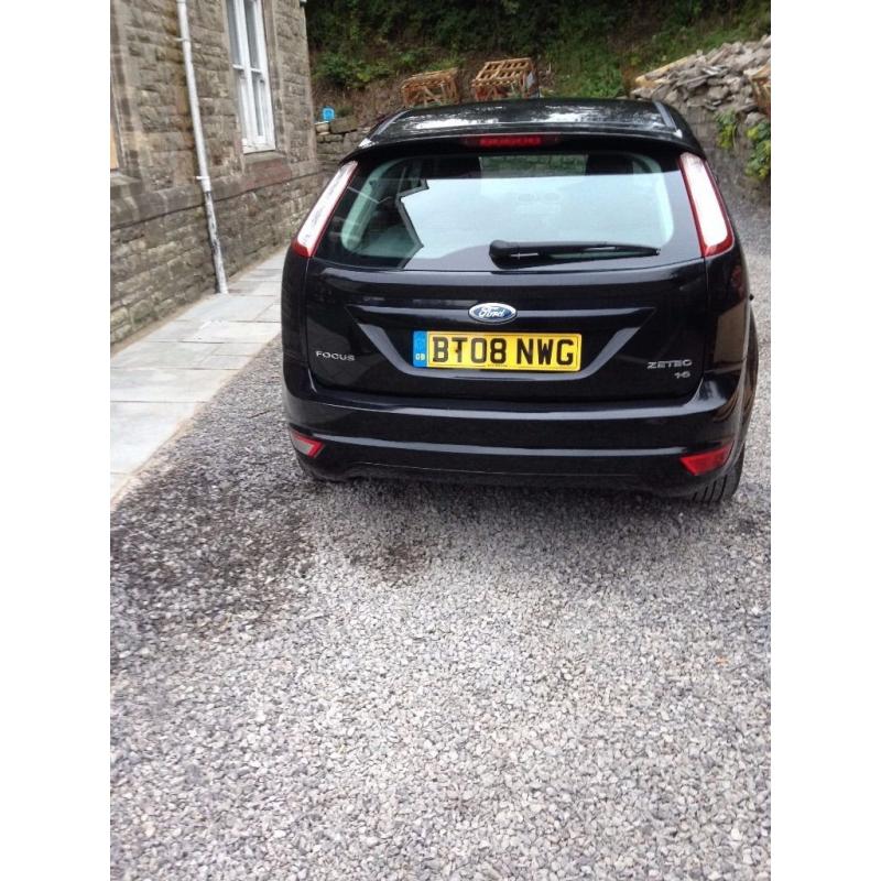 2008 FORD FOCUS ZETEC - Superb Condition in BLACK, New MOT, Fully Serviced