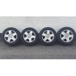 VW alloy wheels 15 5x100