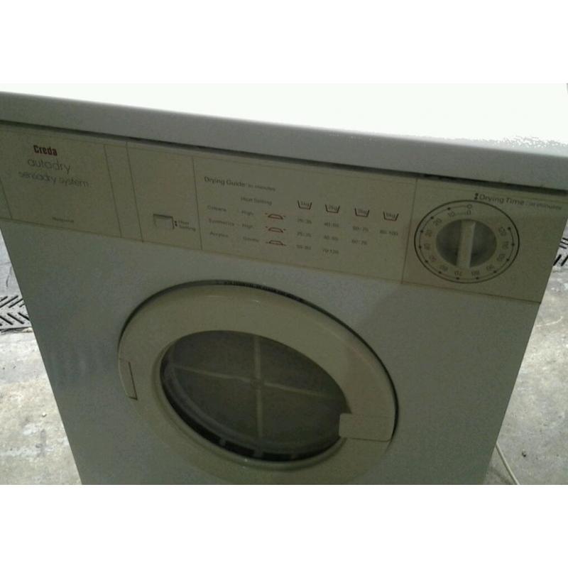 Creda tumble dryer in good working order. Can arrange delivery.