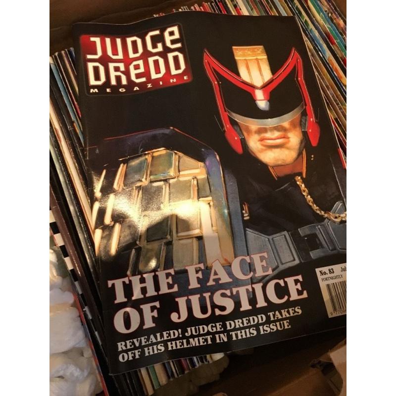 Collection of Judge Dredd Megazines