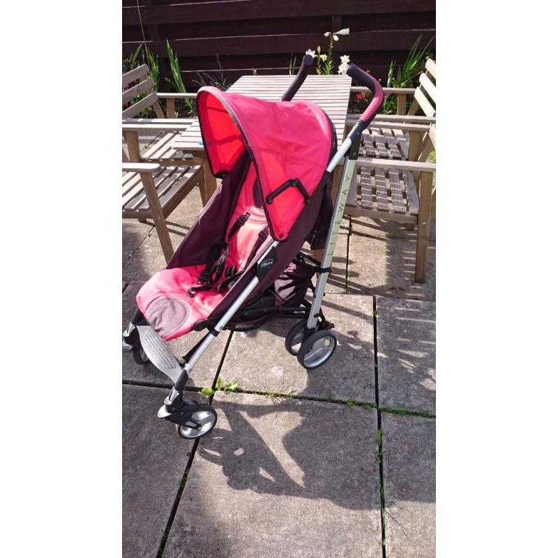 Chicco liteway stroller red