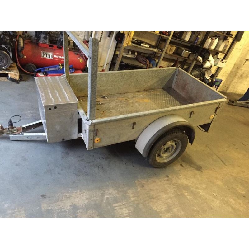 Galvanised car trailer factory made 6x3,5ft