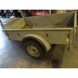Galvanised car trailer factory made 6x3,5ft