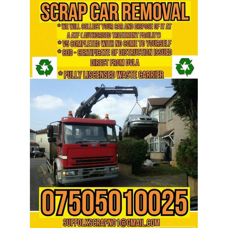Cash for scrap cars vans trucks wanted
