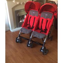Double Chicco pram stroller