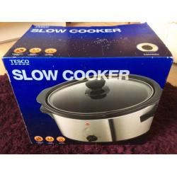 TESCO silver slow cooker - never used or unpacked