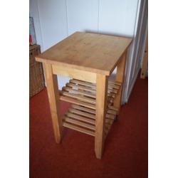 Solid Wood Kitchen Trolley / Butcher's Block