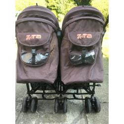 Zeta twin pushchair