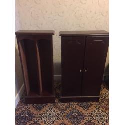 Wooden CD and DVD Storage units