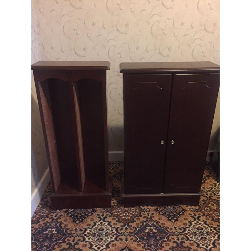 Wooden CD and DVD Storage units