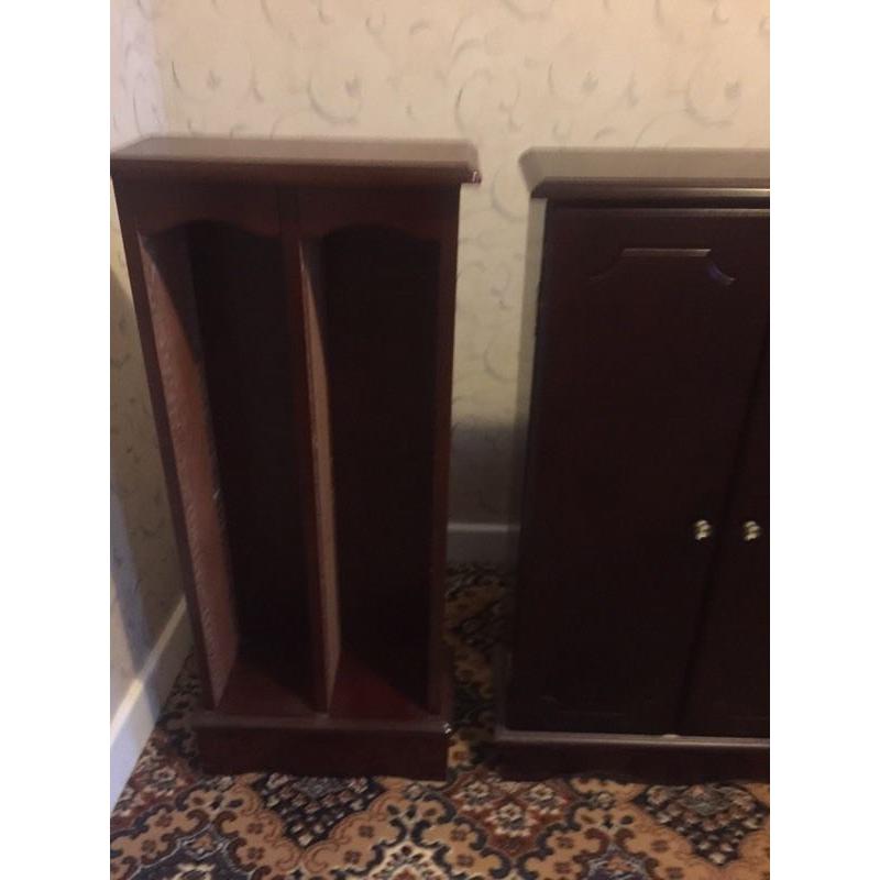Wooden CD and DVD Storage units
