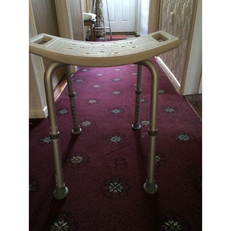 Disabled shower chair