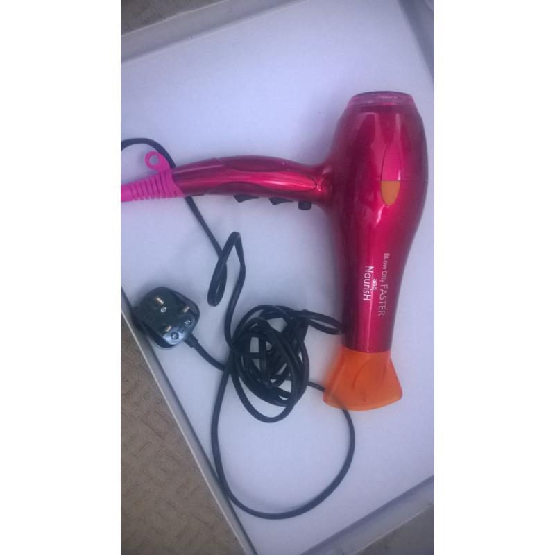 Lee Stafford Argan Oil Blow Dry Faster & Nourish 2200w AC Salon Ionic Hair Dryer