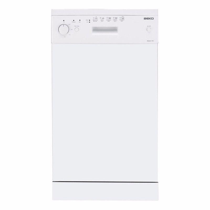 Used 45cm Free standing Beko White dishwasher. Model DE 2542 FW.