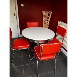 **Brand New** Retro dining table and chairs
