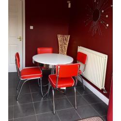 **Brand New** Retro dining table and chairs