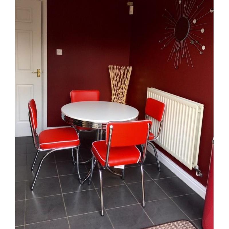 **Brand New** Retro dining table and chairs
