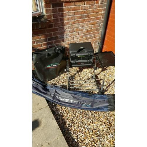 Seat box, rod bag and stink bag