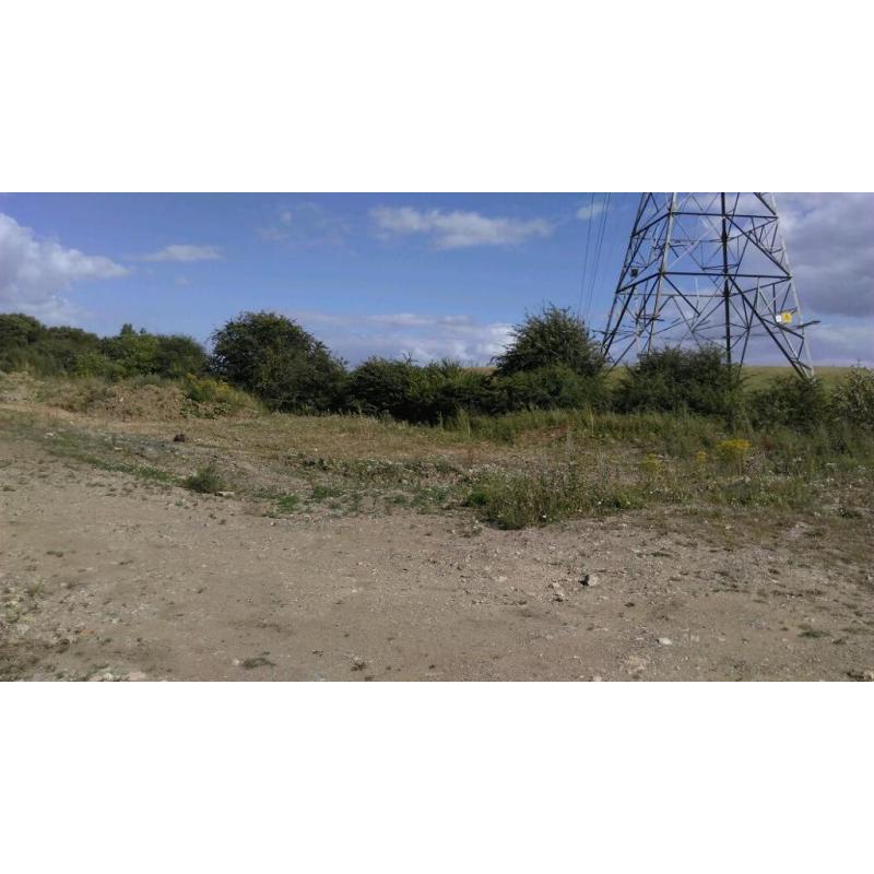 Brownfield site several acres hard standing