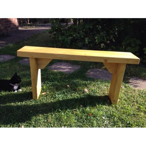 Solid pine bench