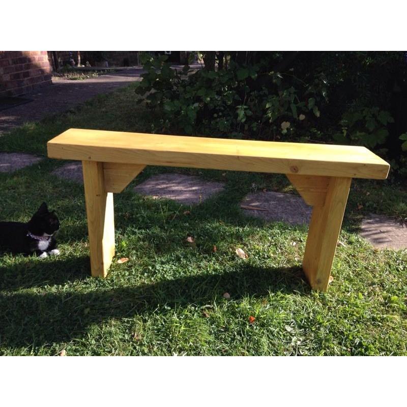 Solid pine bench