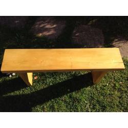 Solid pine bench