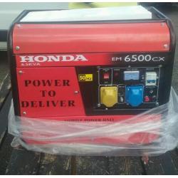 Honda generator 6.5 K V A. petrol super silent
