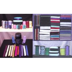 Clearance of sewing cottons, buttons, zips, laces from