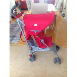Maclaren stroller, hardly used, lightweight, great for travelling