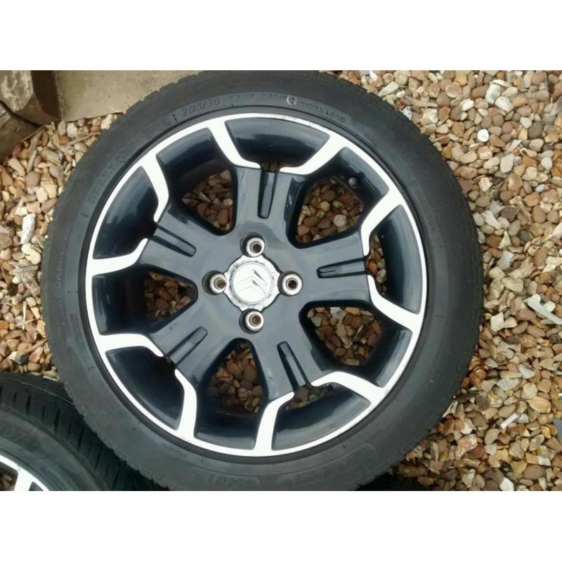 Citroen Ds3 alloy wheel and tyre 17"