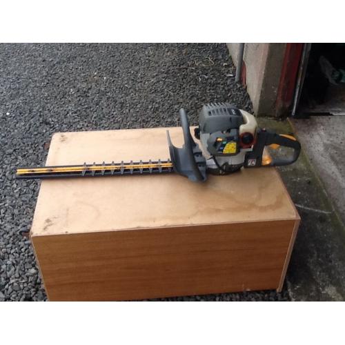 Petrol hedgetrimmer as new 60cm double cutting blade