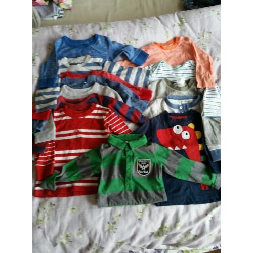 Baby boys 3 to 6 months long sleeved tops