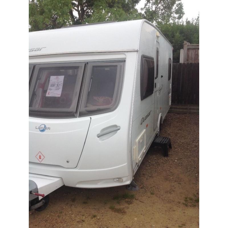 Lunar quasar eb 2008 4 berth fixed bed brand new carpet