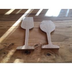 Blank oak wedding plaque,s