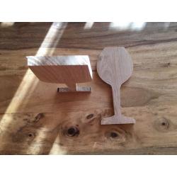 Blank oak wedding plaque,s