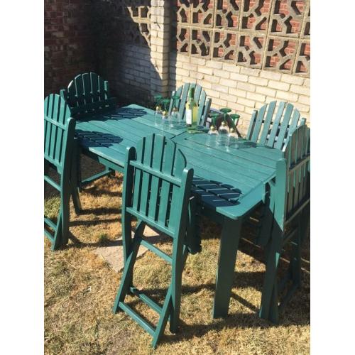 Garden table & six chairs