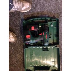 18v Bosch drill with two batteries with charger and original carry case