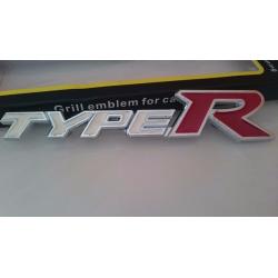 2001-2005 honda civic type r front grill badge