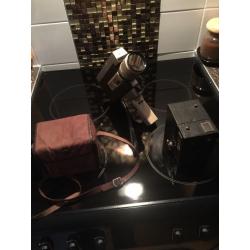"Reduced to clear" (antique, retro, cannon camcorder & box brownie