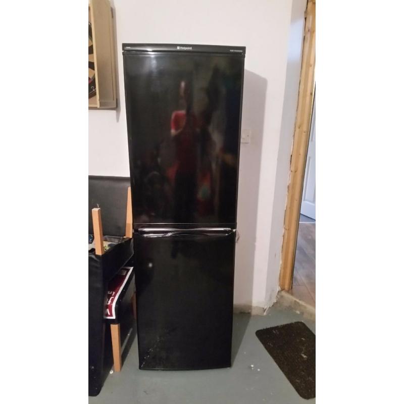 Black hotpoint fridge freezer