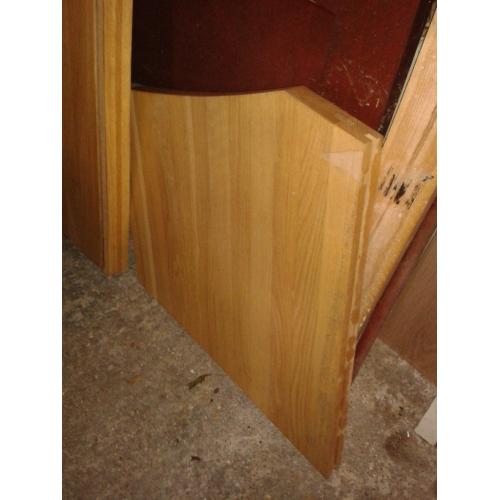 Finished oak.