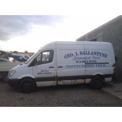 Mercedes Benz sprinter 311cdi new shape men hoght top engine axel wheel ecu set gearbox